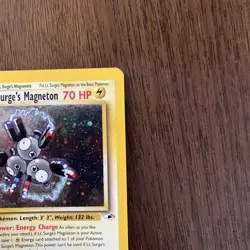 Pokemon Gym Heroes Holo Rare Unlimited Edition Lt. Surge’s Magneton 8/132 - Image 3