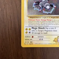 Pokemon Gym Heroes Holo Rare Unlimited Edition Lt. Surge’s Magneton 8/132 - Image 5