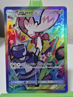 Tinkaton Ex Pokemon Pocket TCG 'CUSTOM' Full Art Shiny Textured Fan Made - Image 1
