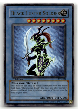Black Luster Soldier SYE-024 1st Edition Ultra Rare Starter Deck: Yugi Evolution - Image 1