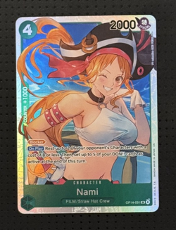 One Piece #OP14-031 Nami SR Super Rare The Azure Sea's Seven - Image 1