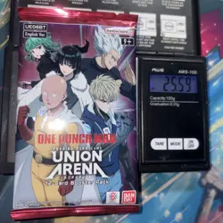 Heavy 25.59g Union Arena Sealed One Punch Man Booster Pack - Image 1