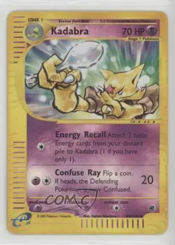 Kadabra Reverse Foil Pokemon e-Card Series Expedition #84 2002 - Image 1