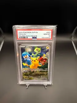 Pikachu 027 Sv: Scarlet & Violet Promo Cards Holo PSA 10 - Image 1