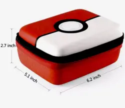 Pokemon Card Storage Box Hard Case TCG Trading Card Carrying Travel Gaming - Image 4