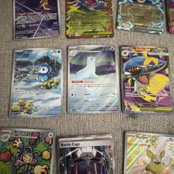 Phantasmal Flames 16 Card Lot Full Art Dewgong, Piplup, Sharpedo + 500 Card lot - Image 1
