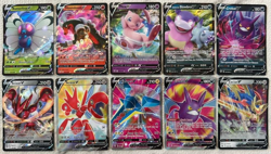 Pokemon V Full Art Card Lot 10 Cards - Mew, Houndoom, Scizor & More! NM - Image 1