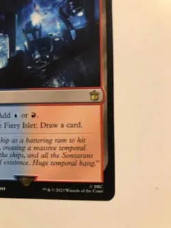 FIERY ISLET - Universes Beyond: Doctor Who #278, Draw a card, red or blue mana ! - Image 5