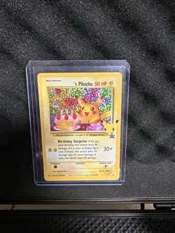 Pokemon TCG Birthday Pikachu Holo Card #24 Ultra Rare 25th Celebrations Edition - Image 1