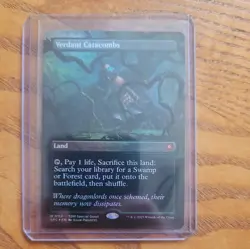 Verdant Catacombs Foil Borderless Mythic Tarkir: Dragonstorm SPG 113 MTG - Image 1