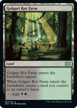 4 x Golgari Rot Farm - Double Masters 2022 - Light Play - MTG - Image 1