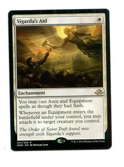 1x mtg Sigarda's Aid - Eldritch Moon Magic the Gathering Excellent Condition! L2 - Image 1