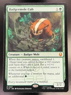 Badgermole Cub NM Non-Foil M 0167 TLA EN Magic The Gathering 2025 MTG - Image 1