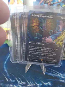 Spitting Dilophosaurus (Borderless) Universes Beyond: Jurassic World #0003 MINT - Image 1