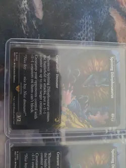 Spitting Dilophosaurus (Borderless) Universes Beyond: Jurassic World #0003 MINT - Image 2