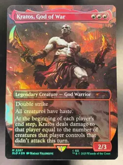Kratos, God of War Foil 2207 God of War: Greek Secret Lair 2025 MTG Magic - Image 1