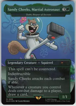 MTG Sandy Cheeks Toski Bearer of Secrets Foil NM Secret Lair Drop Magic 1930 - Image 1