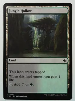 Jungle Hollow *PLAYSET* Magic MtG x4 Foundations - Image 1