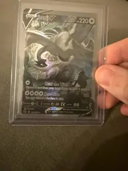 Pokemon Lugia V Full Art Ultra Rare Holo 186/195 Silver Tempest Card - Image 1