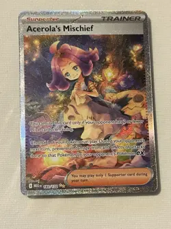Pokemon TCG Acerola's Mischief 183/132 SIR Mega Evolutions - Image 1
