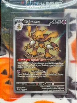 Pokemon TCG - Alakazam - (MEP-009) Black Star Promo - Full Art - NM - Image 1