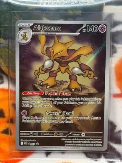 Pokemon TCG - Alakazam - (MEP-009) Black Star Promo - Full Art - NM - Image 2