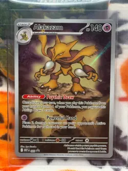 Pokemon TCG - Alakazam - (MEP-009) Black Star Promo - Full Art - NM - Image 3