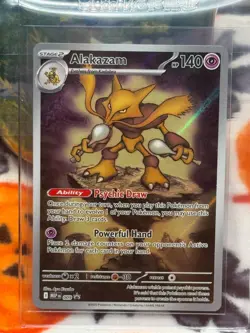 Pokemon TCG - Alakazam - (MEP-009) Black Star Promo - Full Art - NM - Image 4
