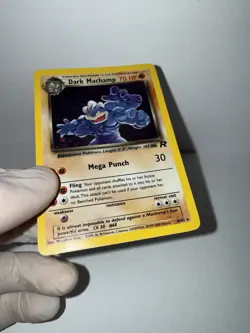 Pokemon Dark Machamp Team Rocket Holo Rare 10/82 English 2000 WOTC Unlimited LP - Image 3