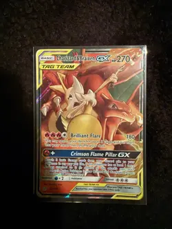 Pokemon Charizard & Braixen GX TAG TEAM Holo SM-Cosmic Eclipse 22/236 - Image 1
