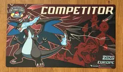 Pokemon International Championship Competitor Mega Charizard X Playmat EUIC 2026 - Image 1