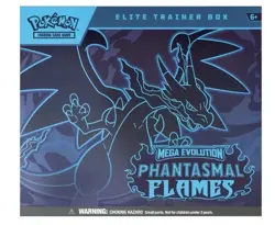 Pokemon TCG Mega Evolution — Phantasmal Flames Elite Trainer Box ETB - Image 1