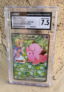 Lillie's Clefairy EX, Pokemon CGC 7.5, Journey Together, Illustration Rare, 184 - Image 2