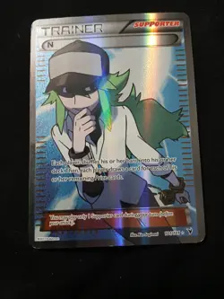 Trainer N 101/101 NEAR MINT Full Art B&W Noble Victories Holo Supporter Pokemon - Image 3