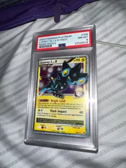 Pokemon Rising Rivals Luxray GL LV.X #109 PSA 8 - Image 1