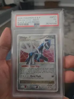 2007 Pokemon Diamond & Pearl Black Star Promos Dialga LV.X #DP17 PSA 5 - Image 2