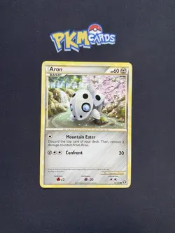 Pokemon TCG Aron Triumphant 56/102 Regular LP. - Image 1