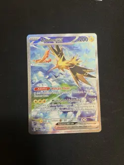 Pokemon Zapdos EX Scarlet & Violet 151 Special Illustration Rare NM - Image 1