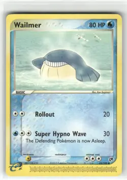 Wailmer Sandstorm Common Pokemon Near Mint or Better - Image 1