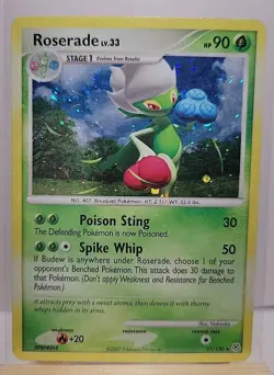 Roserade #13/130 Holo Rare Diamond and Pearl Pokemon MP - Image 1