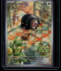 Pokemon Lechonk 209/197 Obsidian Flames Scarlet & Violet Illustration Rare NM - Image 1