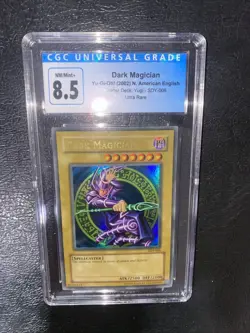 2002 Original Dark Magician SDY-006 Ultra Rare CGC 8.5 Starter Deck Yugi YuGiOh - Image 1