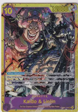 One Piece TCG Kaido & Linlin OP08-119 SEC Alt Art Secret Two Legends English NM - Image 1