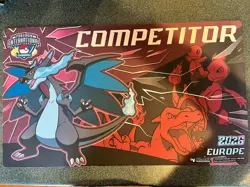 Pokemon International Championship Competitor Mega Charizard X Playmat EUIC 2026 - Image 1