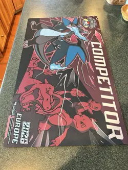 Pokemon International Championship Competitor Mega Charizard X Playmat EUIC 2026 - Image 4