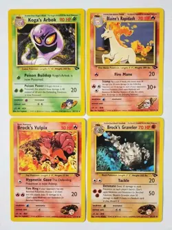 Pokemon Gym Challenge Lot Koga’s Arbok Rare 25/132, Blaine's Rapidash 33/132, - Image 2