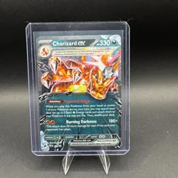 Charizard EX Pokemon SV Black Star Promo 196 Holo LP - Image 1