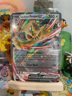 Team Rocket's Persian EX (150/182) - Destined Rivals - Pokemon TCG - NM - Image 1
