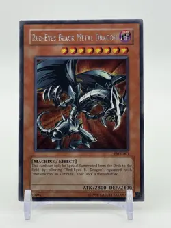 Yu-Gi-Oh! Red-Eyes Black Metal Dragon Secret Rare Unlimited FMR-001 HP DAMAGE - Image 1