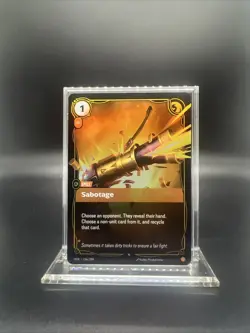Riftbound Origins Sabotage Rare Foil 156/298 - NEAR MINT - Image 1